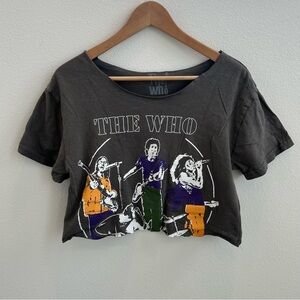 The Who Rock off the shoulder Crop Top